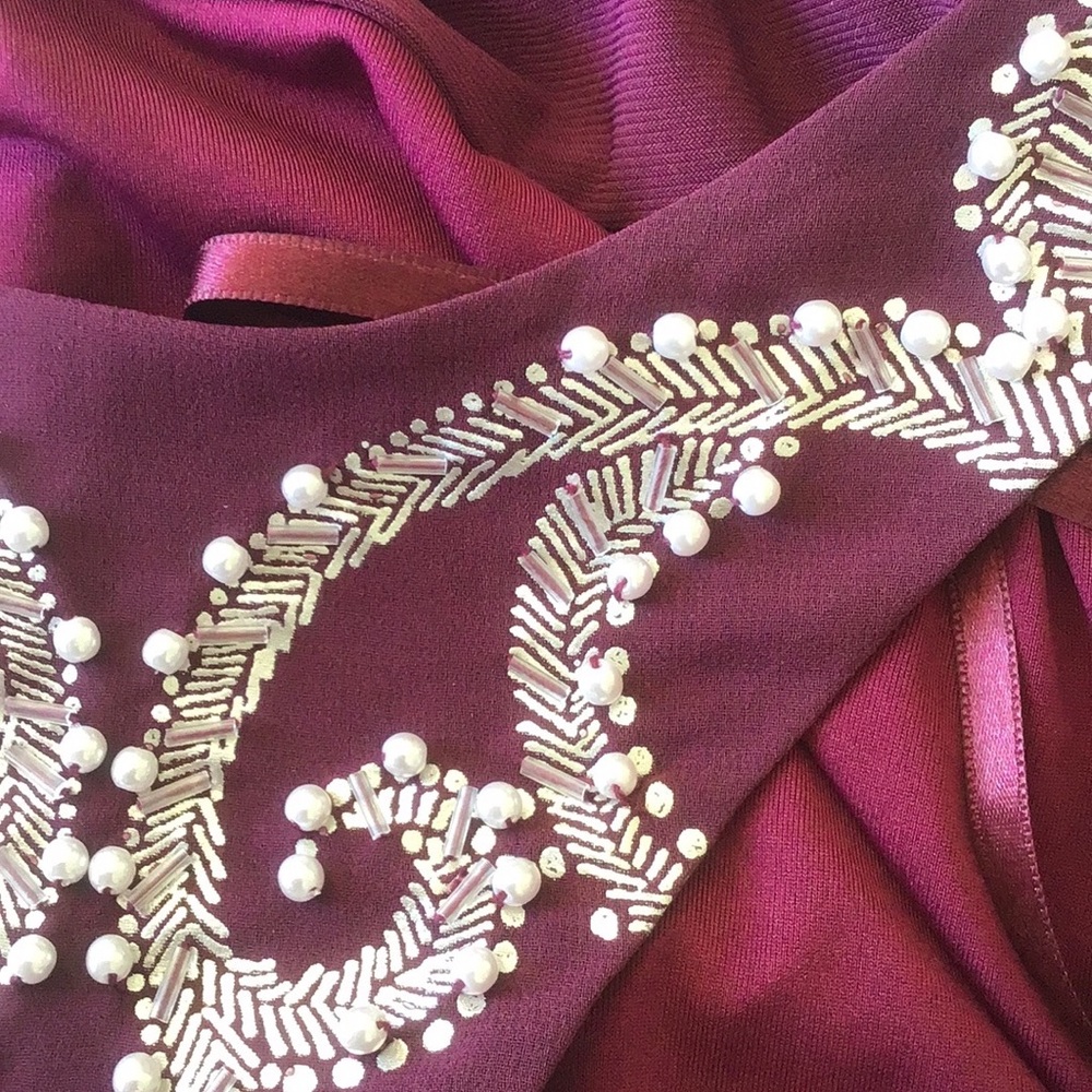 WHBM MAUVE PURPLE EMBELLISHED RACERBACK TANK XS - Picture 16 of 16